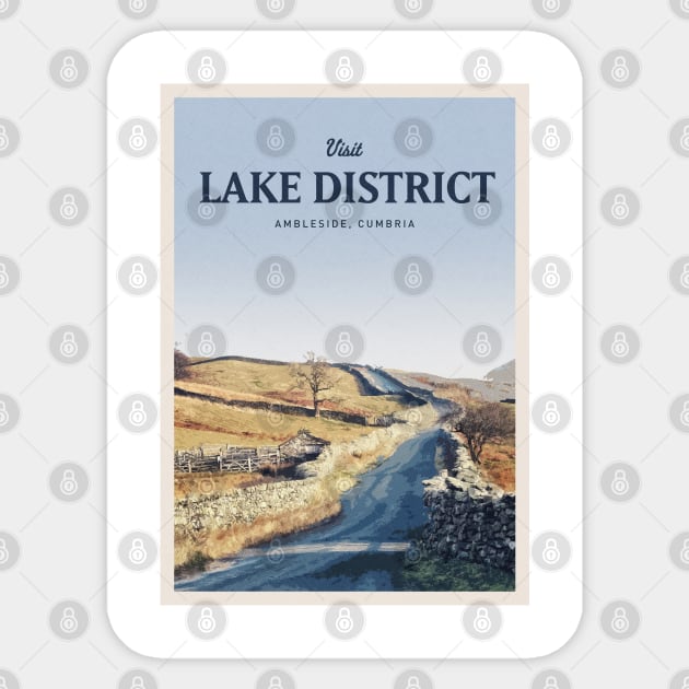 Visit The Lake District Sticker by Mercury Club